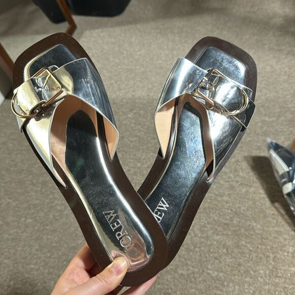 J.Crew Callie sandals in metallic leather - Picture 2 of 4